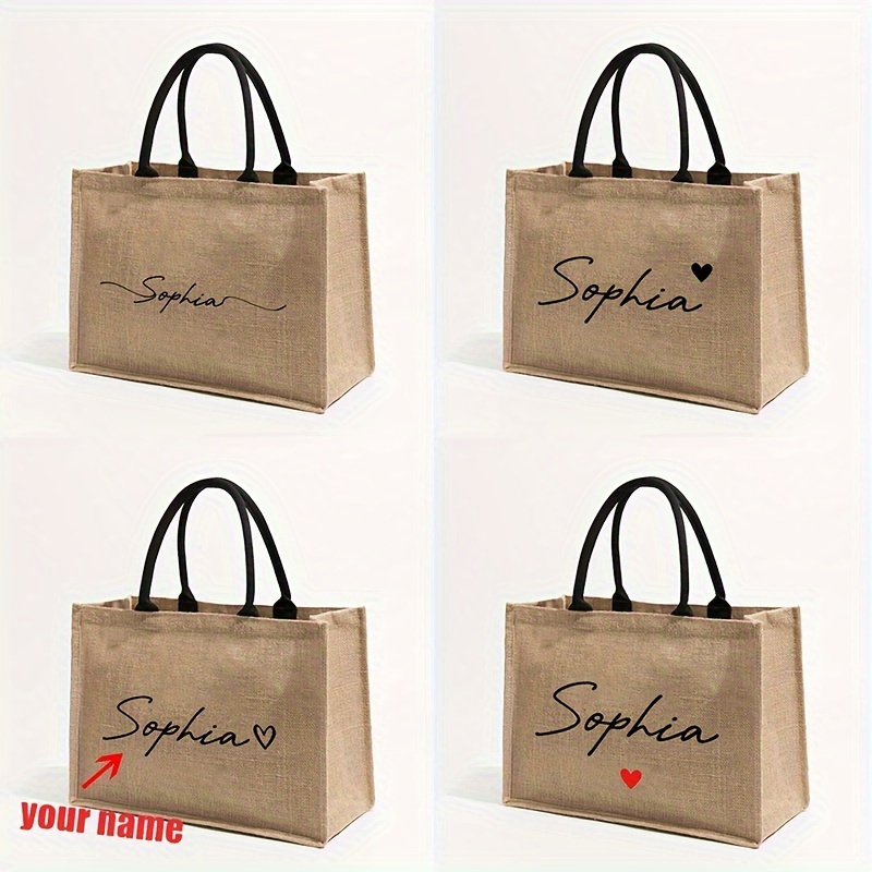 Linen Bag Bulk - Bolsa de Playa Personalizada con Nombre