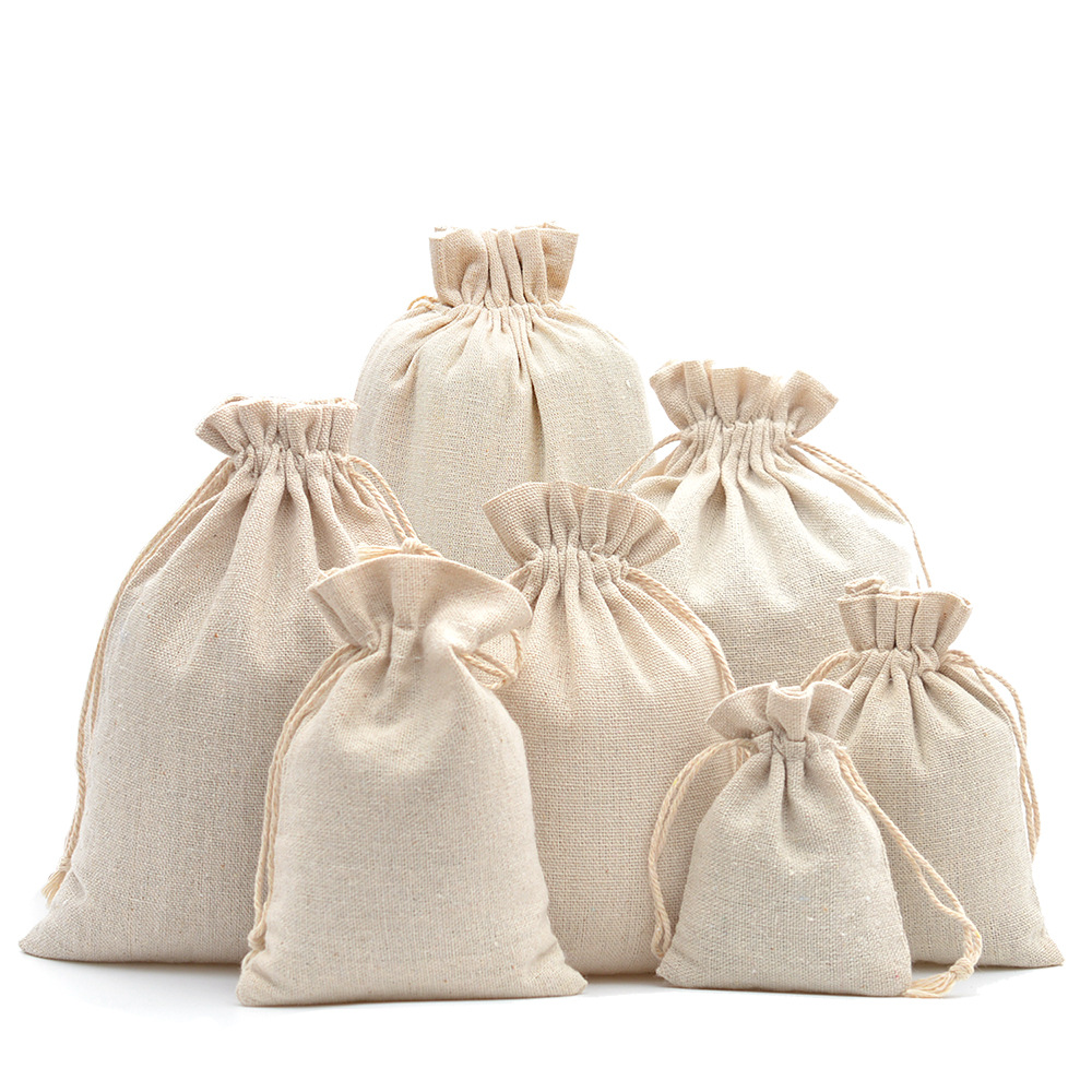 Linen Bag Bulk - Bolsa de regalo con cordón de
