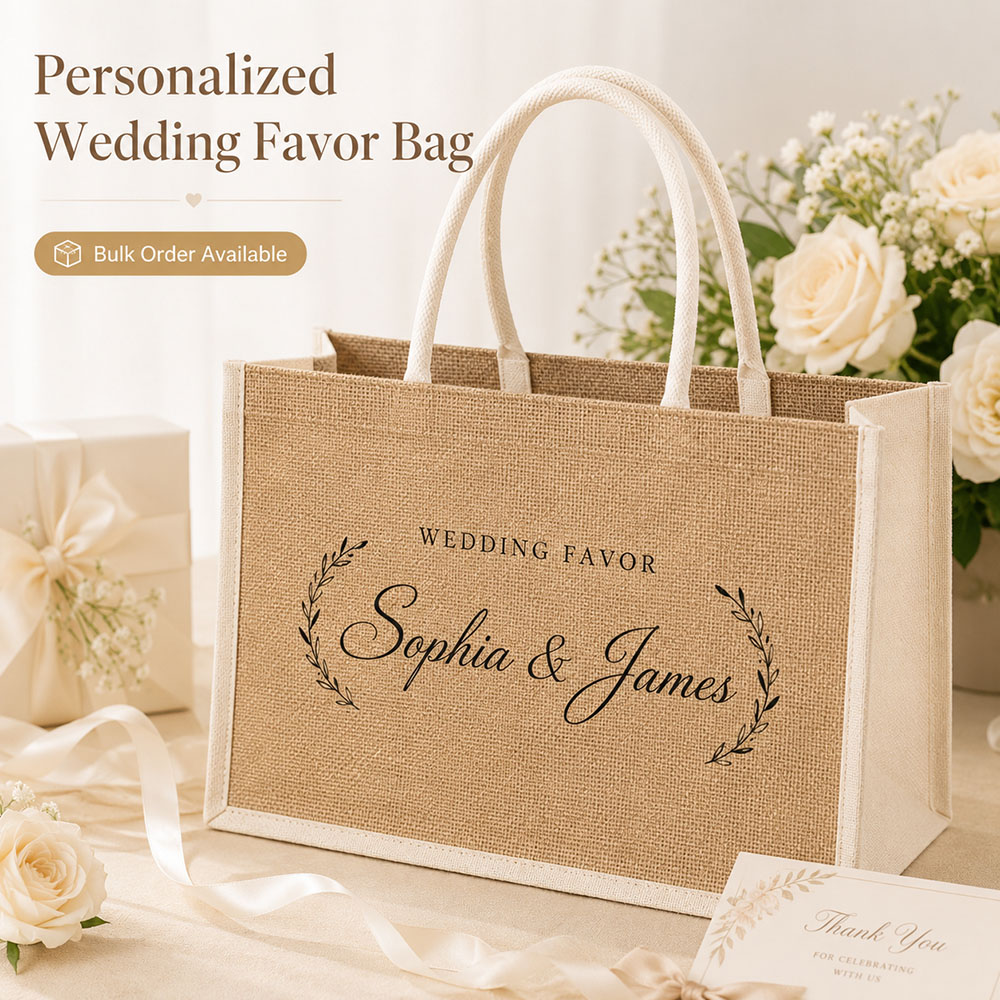 Linen Bag Bulk - Bolsa de Regalo de Boda Personalizada