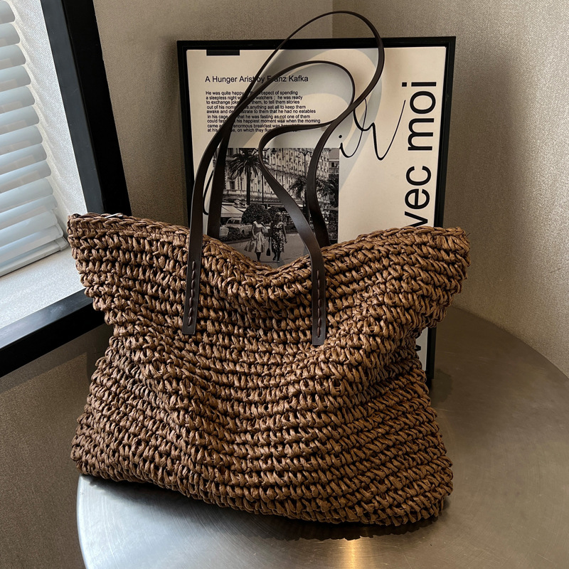 Bolso de mano tejido de paja p - Linen Bag Bulk reseña y precio