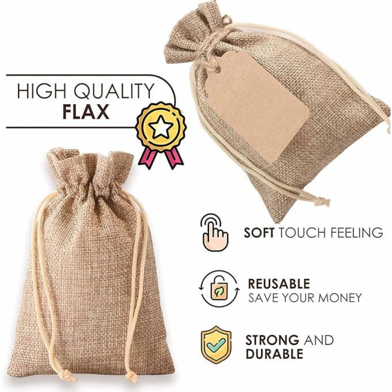 Paquete de 21/51 Bolsas de Lin - Linen Bag Bulk reseña y precio