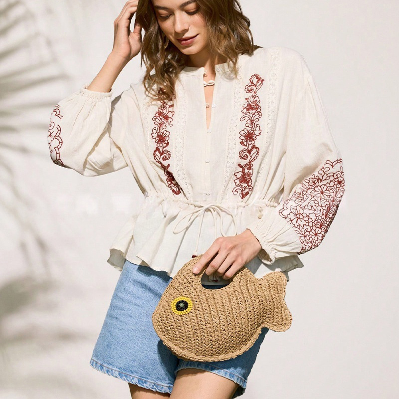 Bolso Tejido de Rafia, Bolso d - Linen Bag Bulk reseña y precio