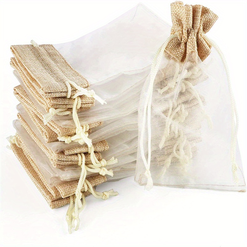 Bolsas de Organza y Lino con C - Linen Bag Bulk reseña y precio