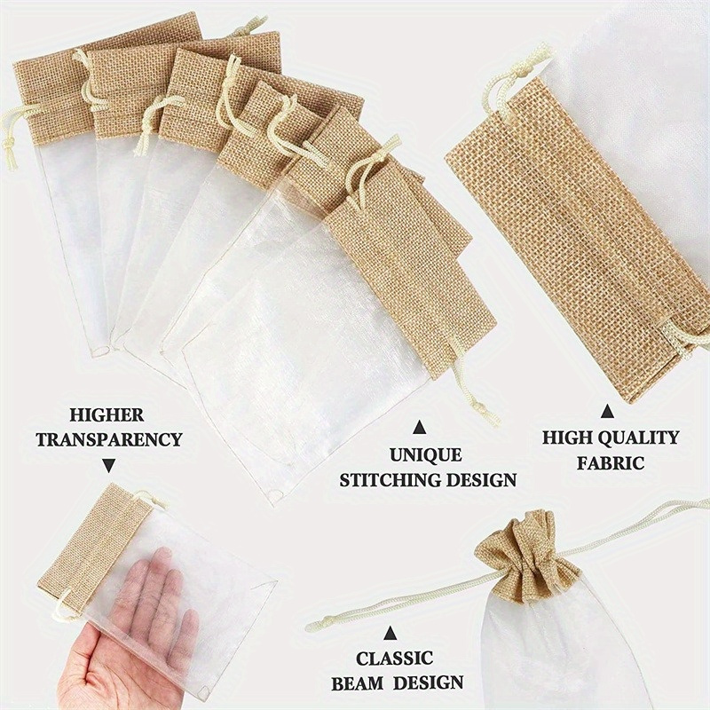 Bolsas de Organza y Lino con C - Linen Bag Bulk reseña y precio